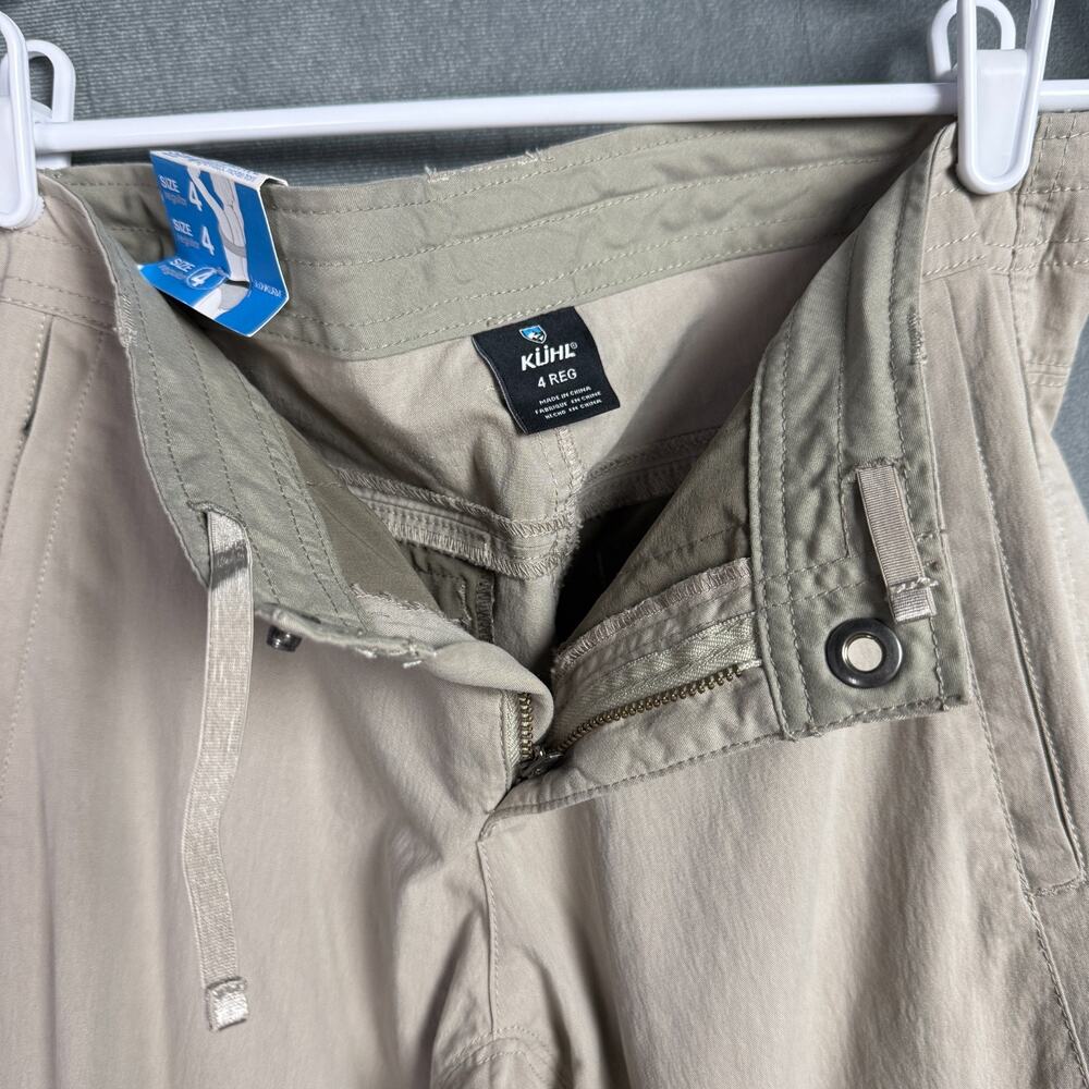 New Kuhl Cargo Beige Khaki Pants Women's 4 Spire Roll-Up Hiking Outdoor Gorpcore - Picture 10 of 16